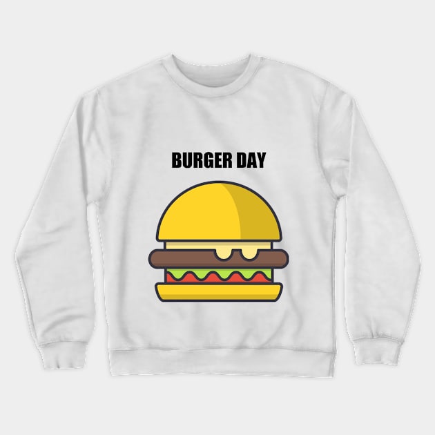 Burger Day Crewneck Sweatshirt by vickynix